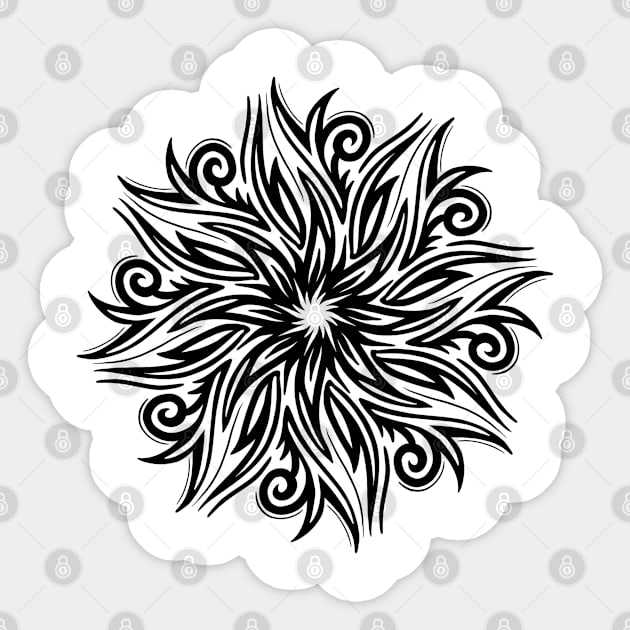 Sun Design Black White Art Sticker by NMartworks